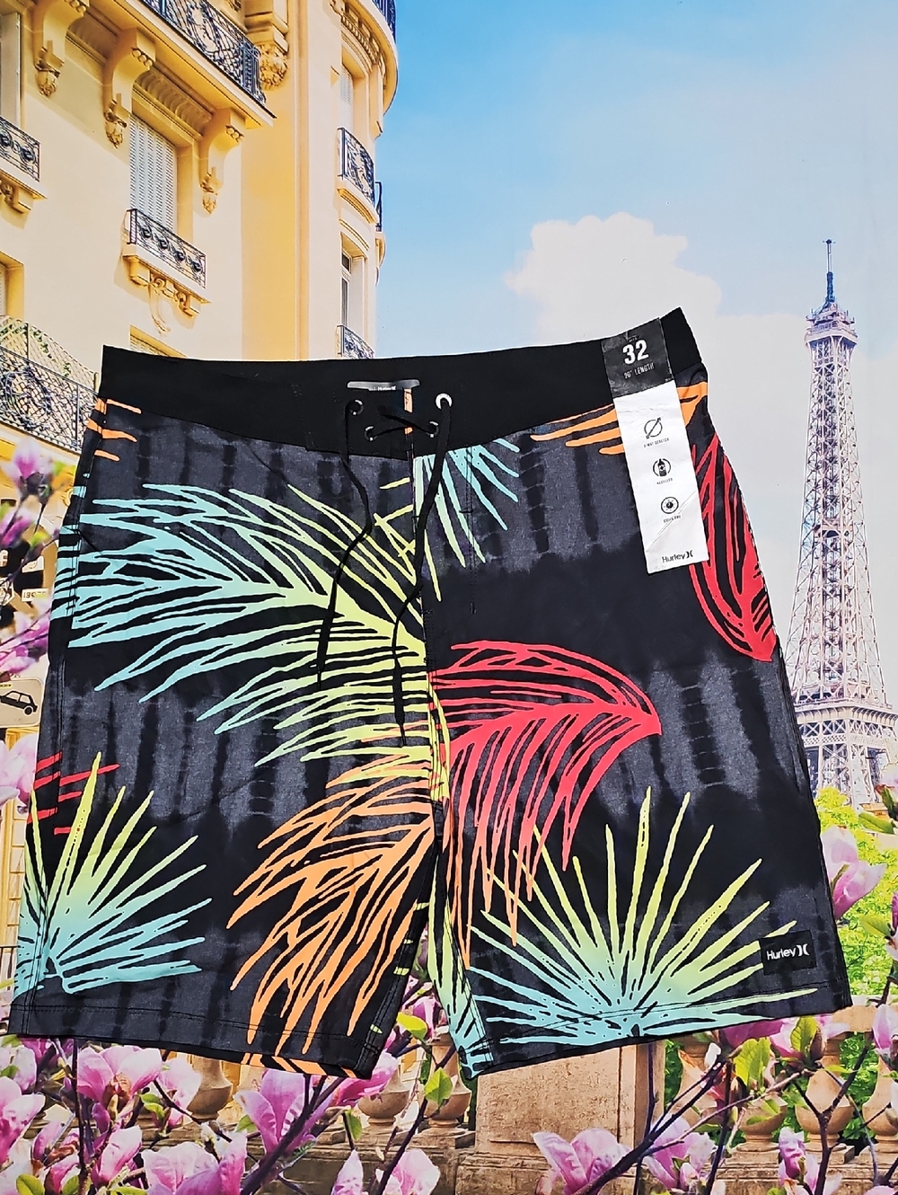 Hurley Floral Board Trunks Size 32